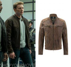 Captain America Civil War: Steve’s Brown Leather Jacket – Shopyourmovies