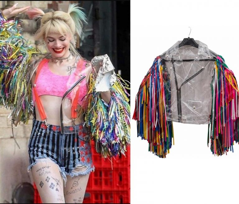 Birds of Prey: Harley Quinn’s Clear Fringe Sleeve Jacket – Shopyourmovies